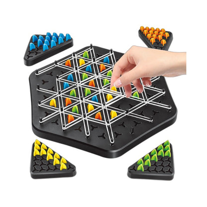لعبة "المثلثات المتسلسلة" العائلية 🔺🧩