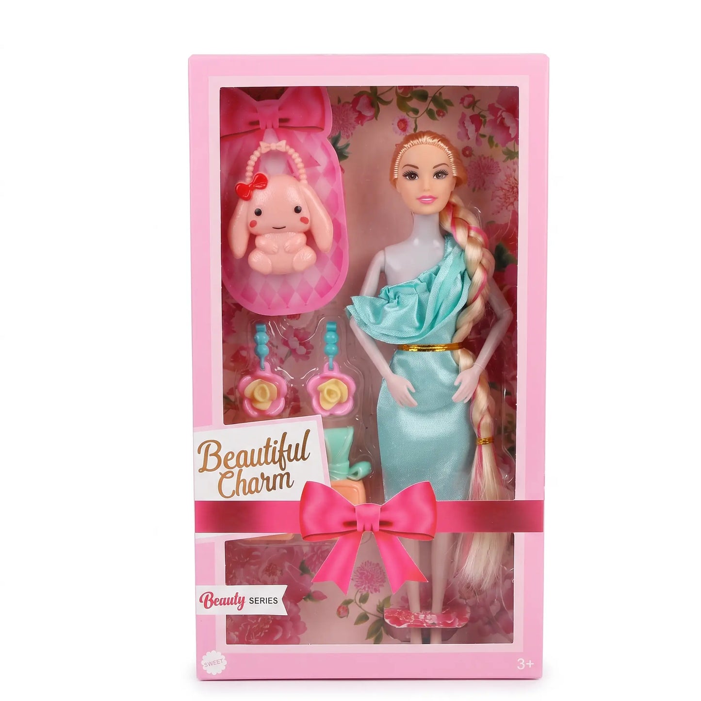 👑 دمية الأميرة مع إكسسوارات فاخرة – 💖
