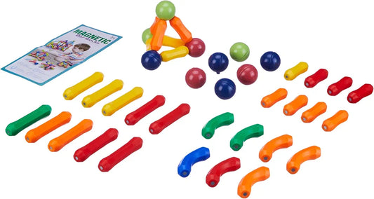🧲 لعبة البناء المغناطيسية – 42 قطعة